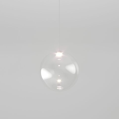 Подвесной светодиодный светильник 50231/1 LED хром/прозрачный
