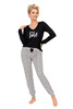 Pantera long pyjamas Black