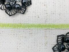 Лента парча, ш. 0,6 см, салатовый