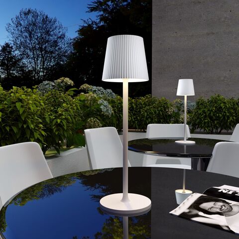 Уличный светодиодный настольный светильник с аккумулятором Elektrostandard Mist TL70220 белый