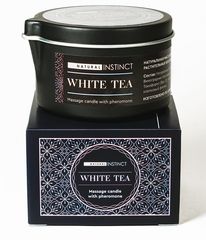 Массажная свеча с феромонами Natural Instinct WHITE TEA - 70 мл. - 