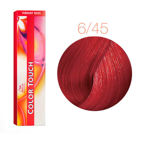 Wella Professional Color Touch Vibrant Reds 6/45 (Темный блонд красный махагоновый) - Тонирующая краска для волос