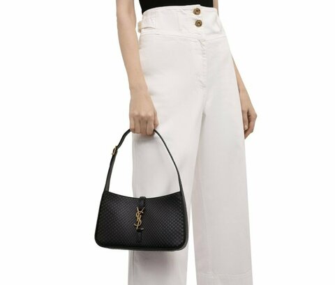 Сумка Saint Laurent Le 5 à 7 из кожи питона