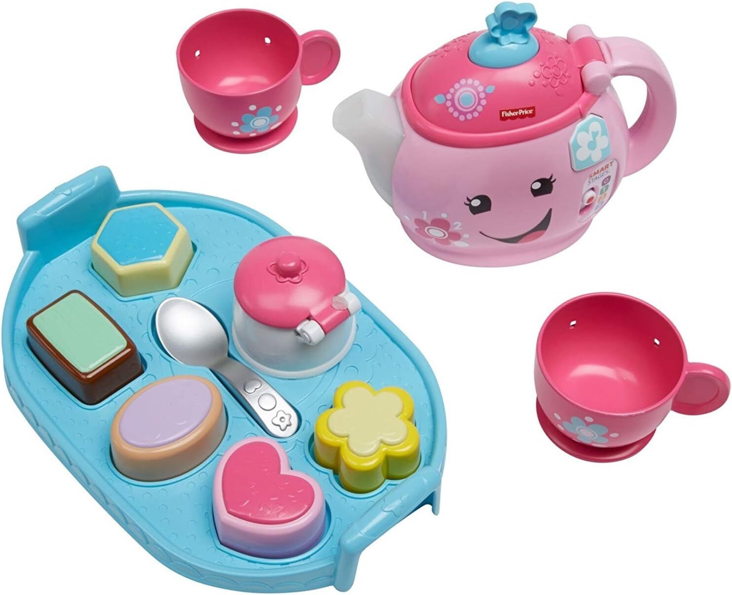 Fisher Price Чайный набор Смейся и учись сладким манерам