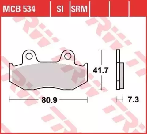 Колодки тормозные дисковые MCB534