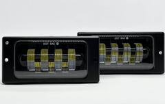Противотуманные LED фары на Lada 2110-2115 7 линз 70W