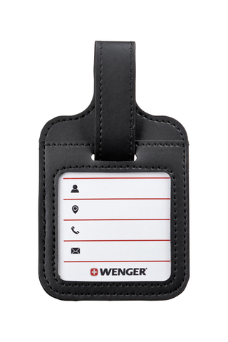 Бирка для багажа Wenger, черная, из полиуретана, 9x14x1 см. (604547) - Wenger-Victorinox.Ru
