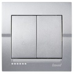 DERIY 702 2828 106 Выкл. 2-ой проходной, серебристый металлик