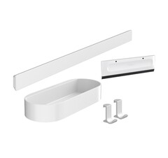 Hansgrohe WallStoris 27967700 Набор аксессуаров (белый матовый) фото