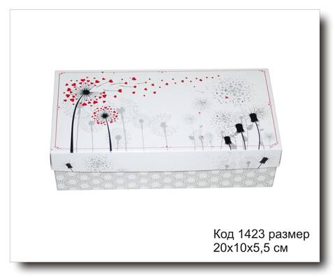 Коробка подарочная код 1423 размер 20х10х5.5 см