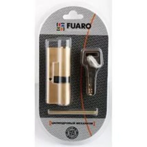 Цилиндрический механизм  R600/90mm-BL (50+10+30 или 55*35 )5кл.БЛИСТЕР FUARO ЗОЛОТО,ХРОМ