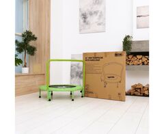 Батут с поручнем DFC JUMPFIT 36'' зеленый SD1810149Z-G