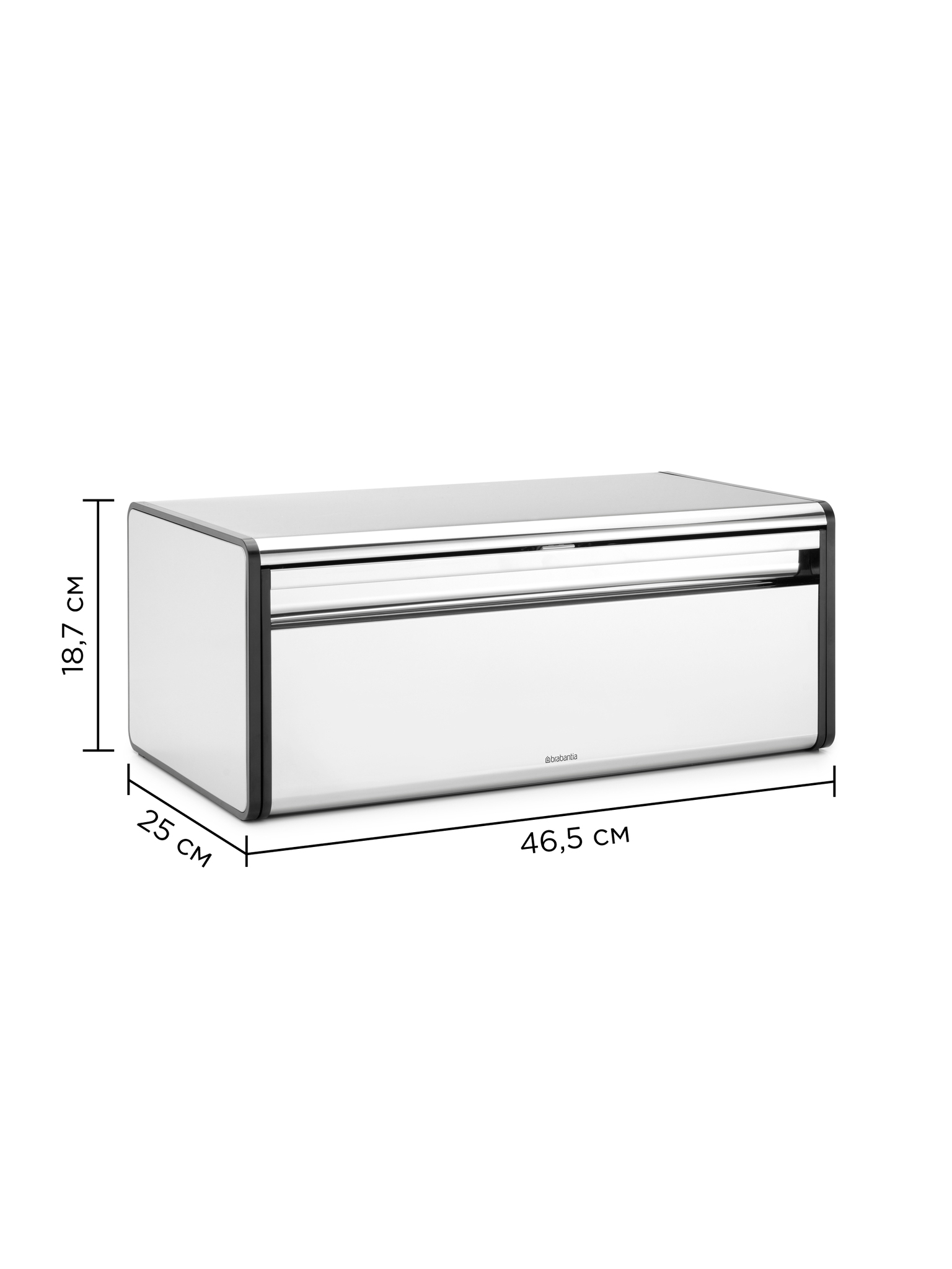 Хлебница с откидной крышкой, Стальной матовый, арт. 236709 - фото 13