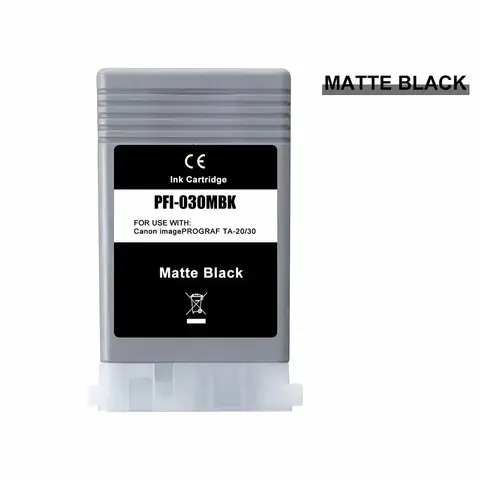 Картридж для Canon PFI-030MBK matte black (55ml)  imagePROGRAF TA-20/30 AQUAMARINE (Совместимый)