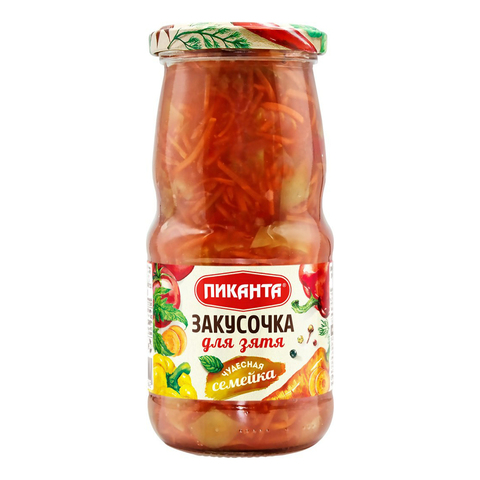 Закусочка для Зятя Пиканта стекло 460гр