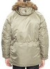 Куртка Аляска Alpha Slim Fit N-3B Parka (бежевая - dark khaki/orange)