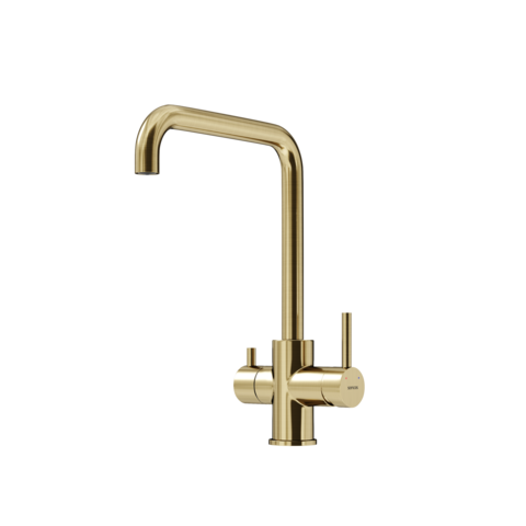 Sancos Vela SC4013BG Смеситель для кухни с краном для фильтрованной воды, цвет: брашированное золото