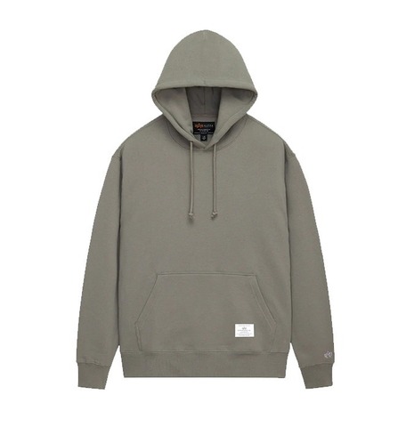 Толстовка Alpha Industries Essential Hoodie Mid Grey (Серая)
