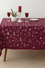 Скатерть "Новогодние елочки" без пропитки