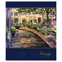 Тетрадь 60л., А5, клетка, Апплика "Лиловая акварель", скрепка, мелованный картон