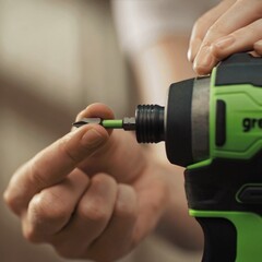 GREENWORKS Набор бит, торцевых головок и адаптеров в кейсе 40 шт. (2944207)