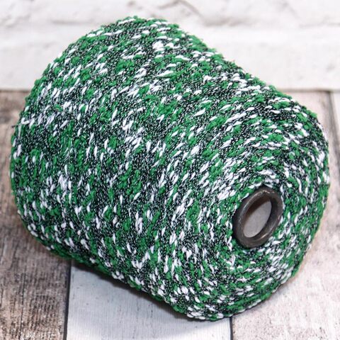 Пряжа фасонная LANIERA TRADING / BOTTONATO 520 бело-зеленый