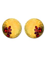 Серьги ЗЕРКАЛО со стразами (под заказ)