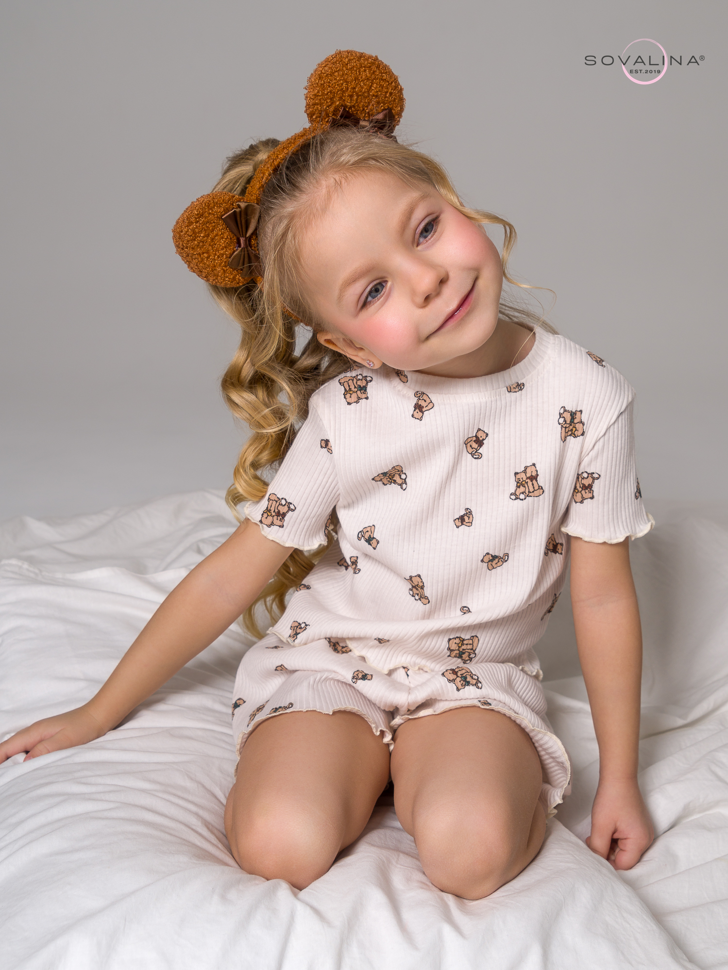 Пижама Элли мишутки на молоке