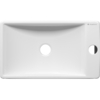 Aqueduto PEQR0210 AQD PEQUENO Раковина накладная/подвесная прямоугольная мини правая,  380*220, белый глянцевый