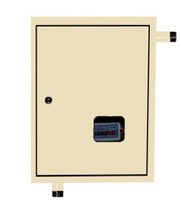 Шкафной газораспределительный пункт ГРПШ-ОХТА-RF-10-1-НП-С4-П1 (слоновая кость)