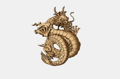 Силиконовый молд № 0308 Китайский дракон правый