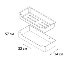 Полка прямоугольная FIXSEN 