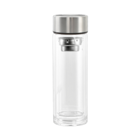 (0.2pv)KARDLI модная двухслойная стеклянная кружка из боросиликатного стекла, натуральный