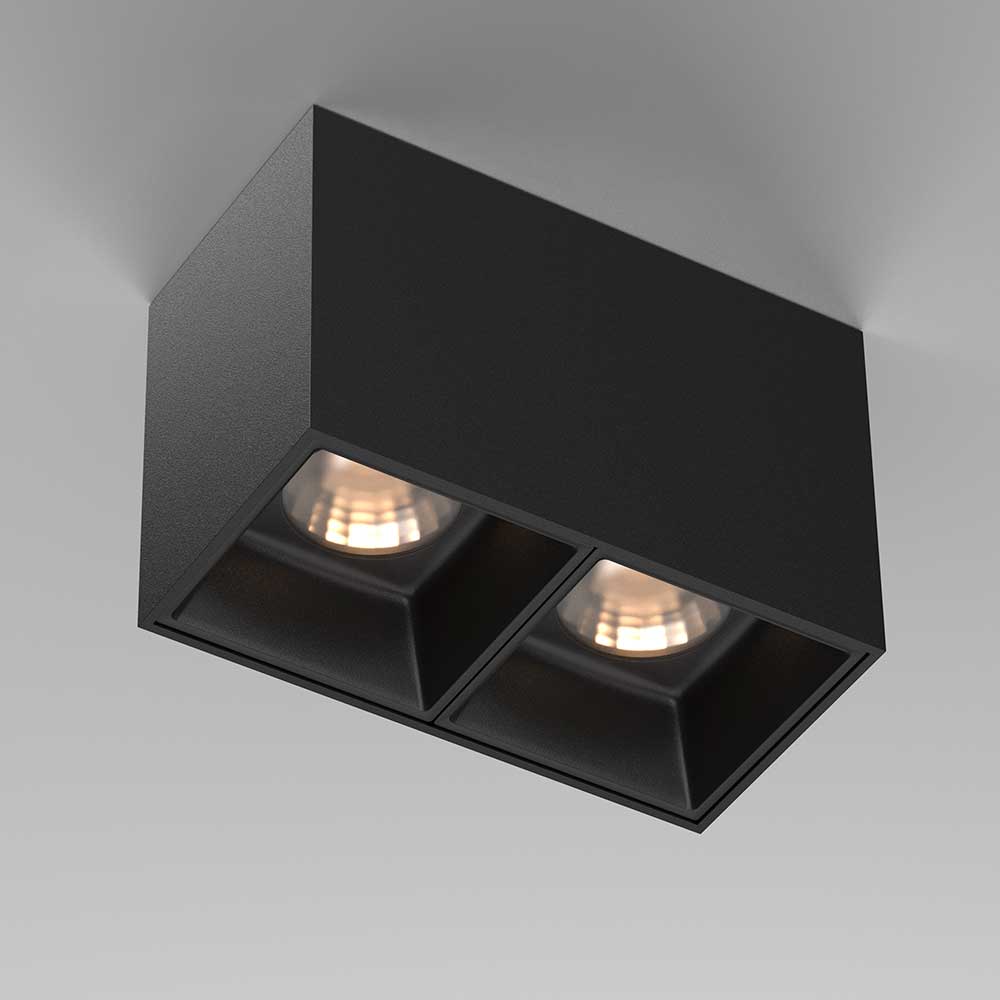 Потолочный светодиодный светильник Maytoni Technical Alfa Led C065CL-02-L12W3K-B