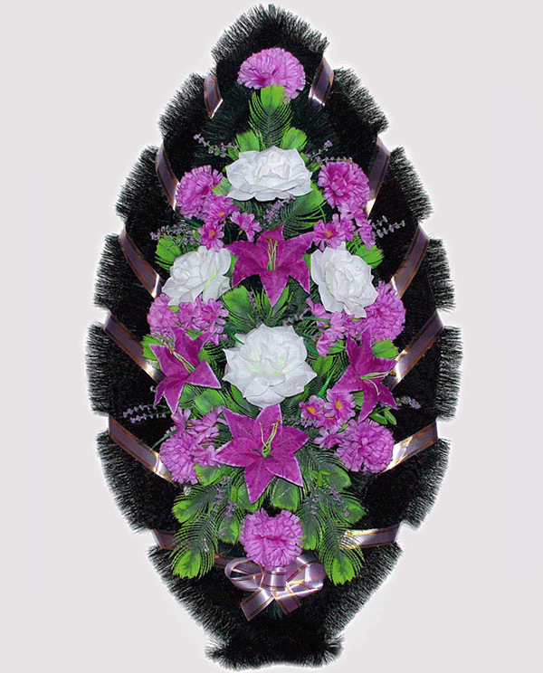 Венки ритуальные из искусственных цветов фото новинки красивые и простые