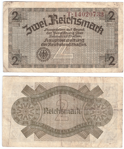 Оккупационные 2 марки 1939-1944 для восточных территорий
