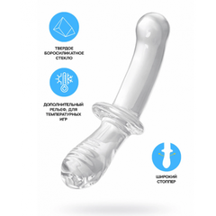 Стеклянный фаллоимитатор Satisfyer Double Crystal (20×5,5 см) прозрачный