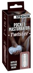 Прозрачный мастурбатор Pocket Masturbator Twister - 