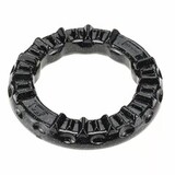 Игрушка-кольцо для собак Ferplst Smile Large (чёрная, термопластичный полиуретан) 20 см.