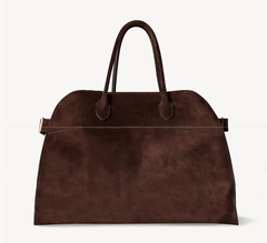 Замшевая сумка The Row Margaux, темно-коричневый