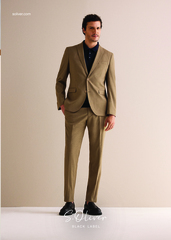 s.O PURE: тонкие классические брюки из мелированной эластичной ткани Black Label