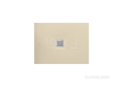 TERRAN Душевой поддон 1000X700 с сифоном и решеткой кремовый  Roca AP013E82BC01500 фото