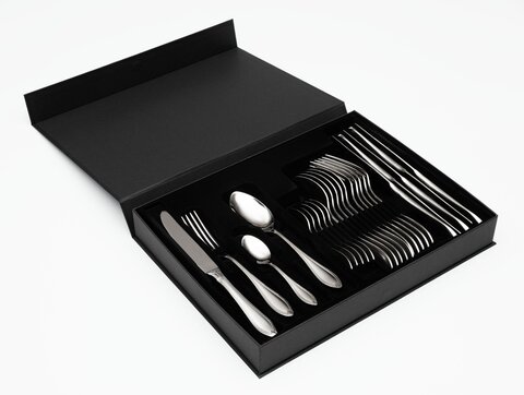 Набор столовых приборов на 6 персон 24 предмета Belo Inox Tamisa матовый