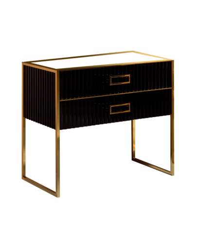 Boheme Monaco 866-100-BG Тумба, цвет: черный глянец, золото