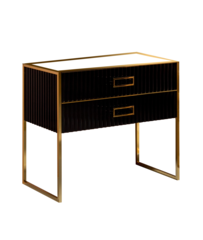 Boheme Monaco 866-100-BG Тумба, цвет: черный глянец, золото фото