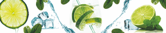 Кухонный фартук Лайм и мята (Ф-255) 3000х600 мм