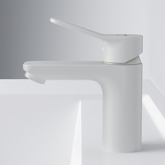 Cмеситель для умывальника белый, AM.PM X-Joy - F85A02133