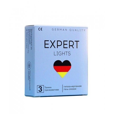 Презервативы EXPERT LIGHTS № 3 (ультратонкие), 3 шт.