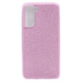 Силиконовый чехол блестящий Sparkle Case Блеск для Samsung Galaxy S21 FE (Сиреневый)