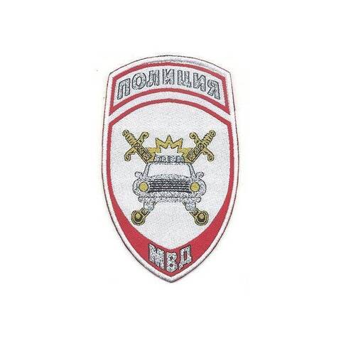 Шеврон Полиция ДПС жаккардовый (белый)